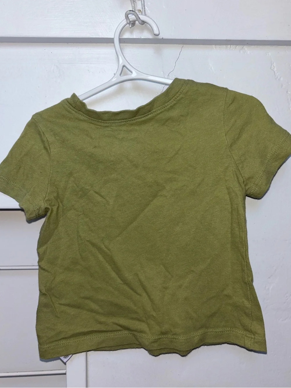 Old Navy Olive Green Triceratops Graphic Tee